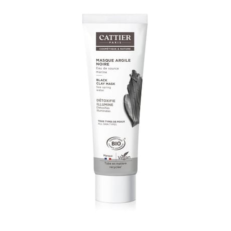Cattier masque argile noire bio 100ml