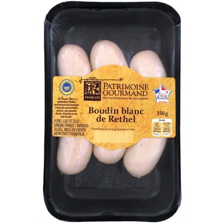 Patrimoine gourmand boudin blanc de Rethel 350g