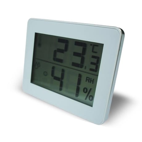 Otio thermo hygro avec ecran lcd blanc