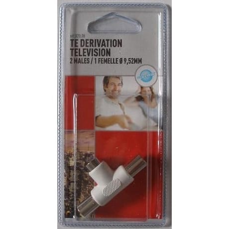 Prodelect Te derivateur tv 2m / 2f 9.52mm
