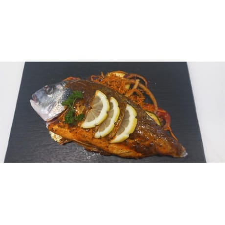 Daurade à griller aux légumes marinés à la provençale