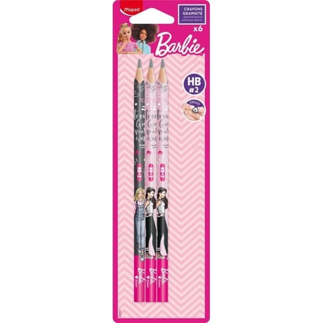 Maped crayon graphite barbie hb blister x6