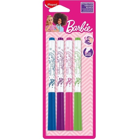 Maped marqueur effacable à sec barbie x4