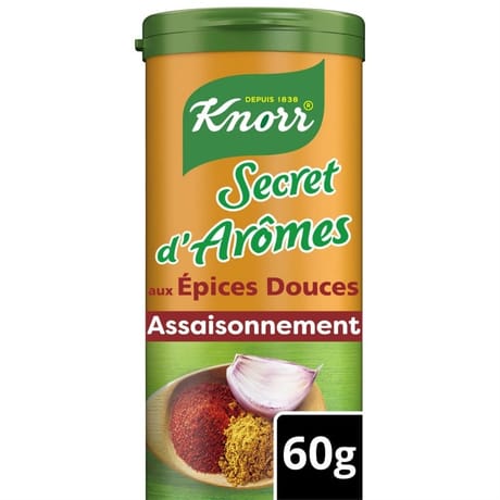 Knorr secret d'arômes assaisonnement en poudre aux épices douces 60g