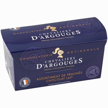 Chevaliers d'argouges assortiment de pralinés chocolat lait 185g
