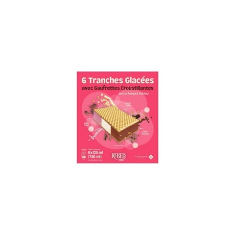 Rebels 6 tranches glacées avec gaufrettes croustillantes 750ml 360g