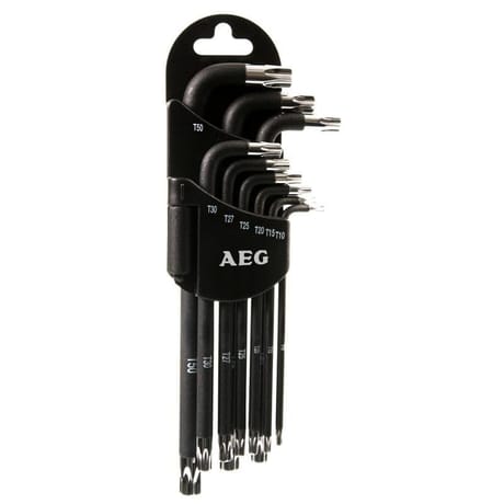Aeg set 9 clés étoile + support
