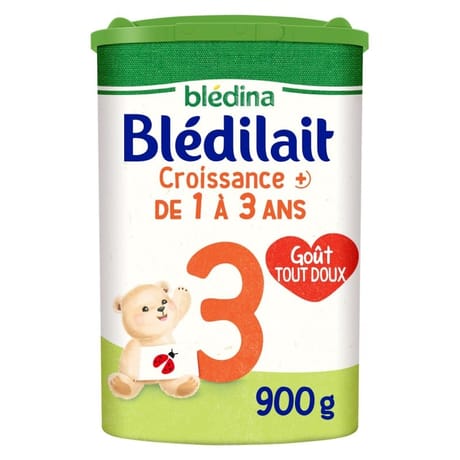 Blédina blédilait croissance de 12 mois à 3 ans 900g