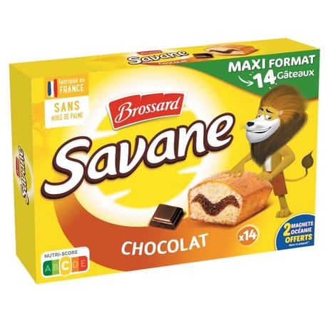 Brossard savane pocket chocolat x14 420g
