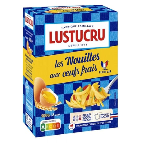 Pastacorp lustucru pates aux oeufs nouille 500g