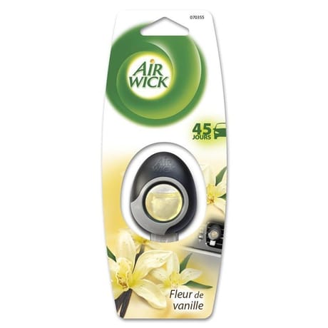 Air wick desodorisant voiture mini bicolore vanille