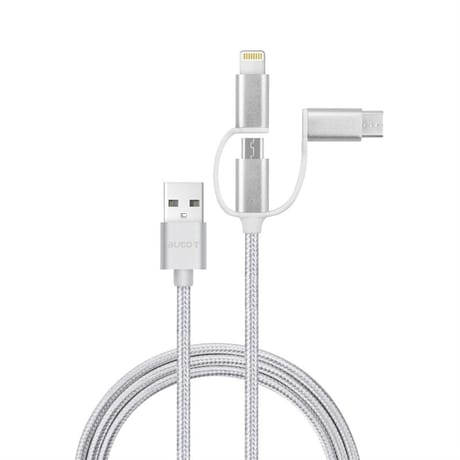 Câble de charge /cordon smartphone 3 en1 Micro.USB - IPhone - TYPE C