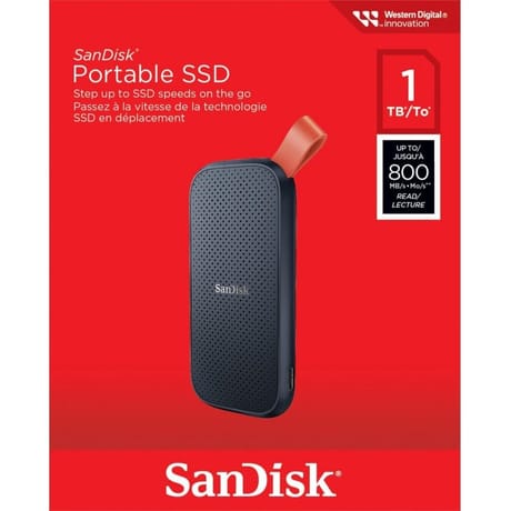 Sandisk disque ssd portable 1tb 800mb/s SDSSDE30-1T00-G26