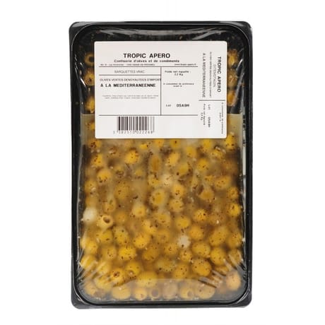 OLIVES VERTES DENOYAUTEES DU MAROC MEDITERRANEENE LE KILO