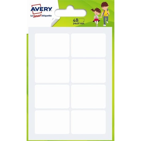 Avery 48 étiquettes multi usages 24x35mm