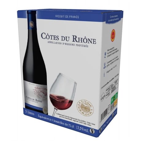 L'âme du terroir Côtes du Rhône rouge  3 Litres 13.5% Vol.