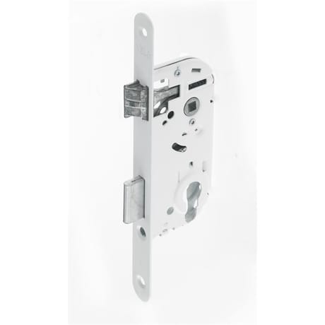 Yale serrure de sûreté petit coffre 135 mm,  pour cylindre (non fourni), axe à 40 mm blanche, sans g