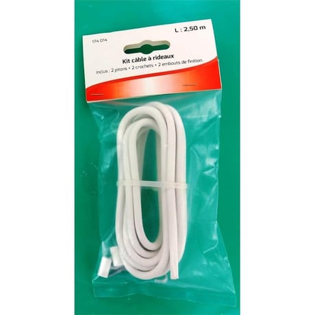 Tréfilaction kit câble à rideaux
