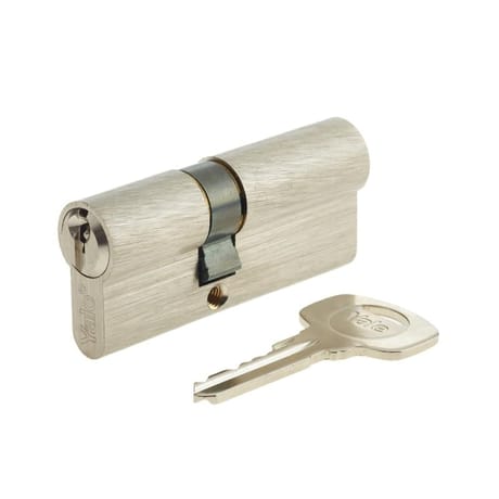 Yale cylindre de serrure série 500+, 30x40mm, nickelé, 5 goupilles, 3 clés