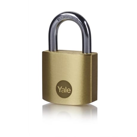 Yale cadenas laiton mat anse acier 3 clés 35mm