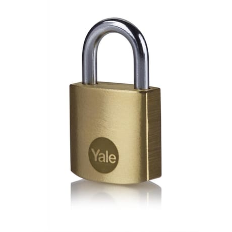 Cadenas laiton mat, anse acier, 3 clés, 25mm