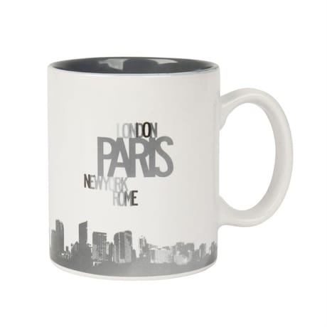 Mug grès 31cl Design Paris gris