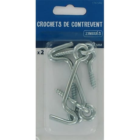 Trefilaction crochet de contrevent 50mmx2