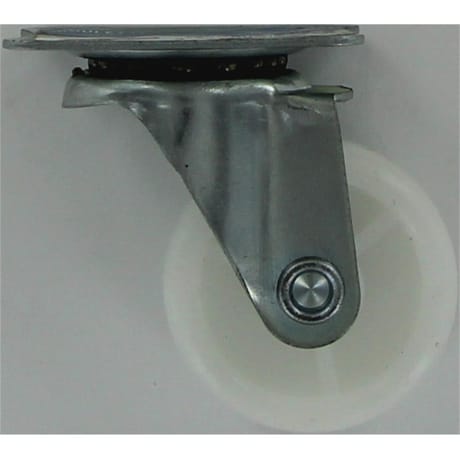 Tréfilaction roulette pivotante 038mm blanc