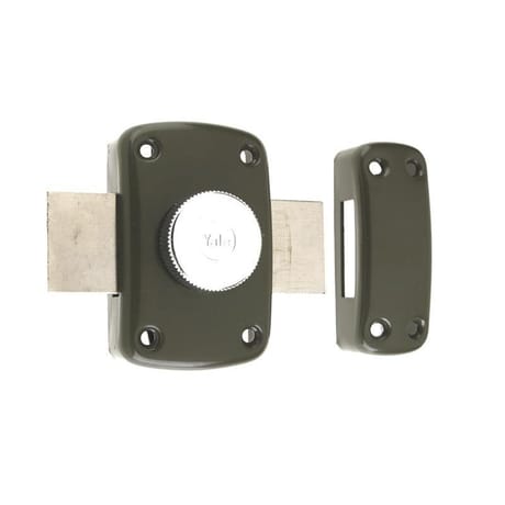Yale verrou à bouton et cylndre diamètre 23mm, longueur 45mm, 3 clés, marron doré