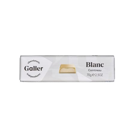 Galler bâton chocolat blanc cointreau 70g