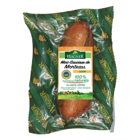 Saucisse morteau cuite igp 140g igp
