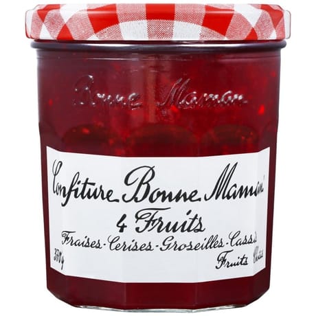 Bonne Maman confiture 4 fruits "fraises, cerises, groseilles, cassis" 370g