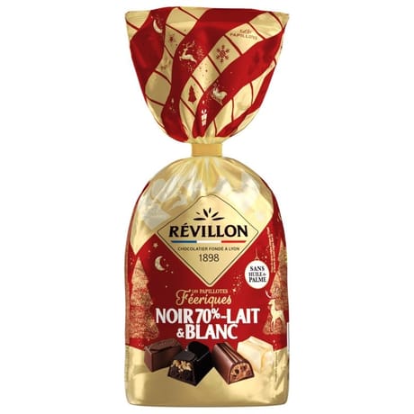 Révillon noel féérique noir lait blanc 360g