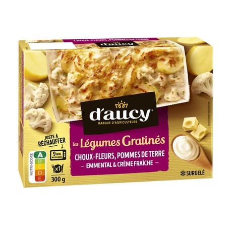 D'aucy légumes gratinés choux-fleurs pommes de terre 300g
