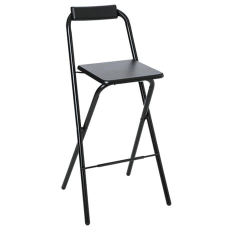Chaise bar pliante louna noir