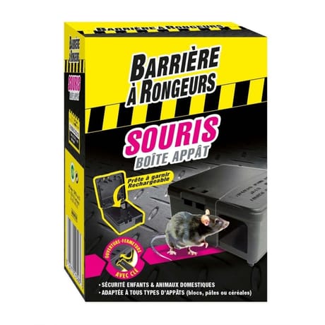 Boîte appât souris - étui 1 boîte d'appâtage