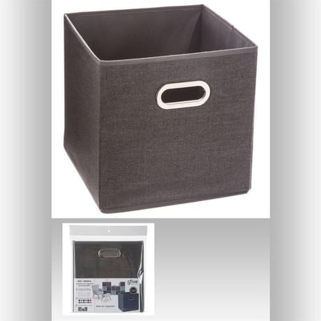 Boite rangement gris fonce chine