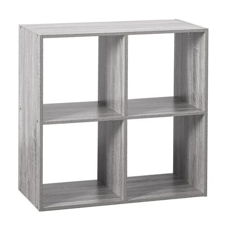 Etagere 4 cases mix gris