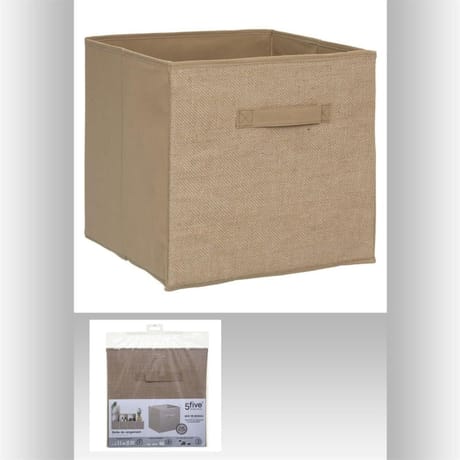 Boite de rangement toile de jute