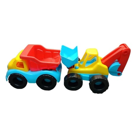 Jeux de plage camions de chantier
