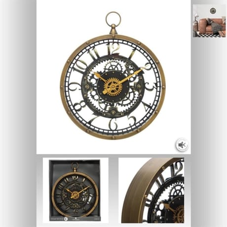 Horloge meca plastique liliana d27cm