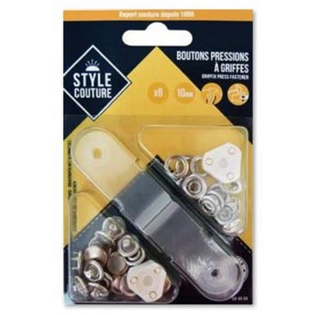 Boutons pressions à griffes Style Couture