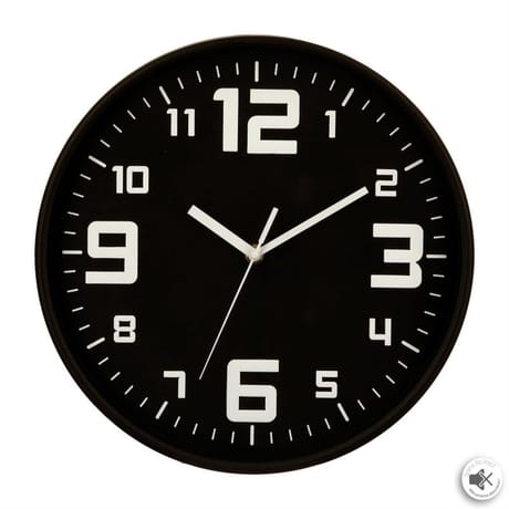 Horloge elian diam 30cm noir