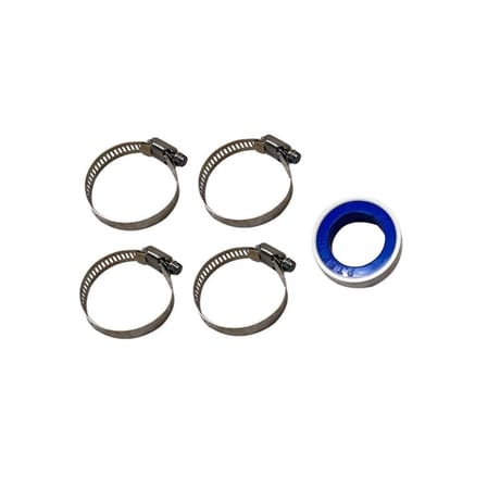 Colliers de serrage x4 et un rouleau de Téflon