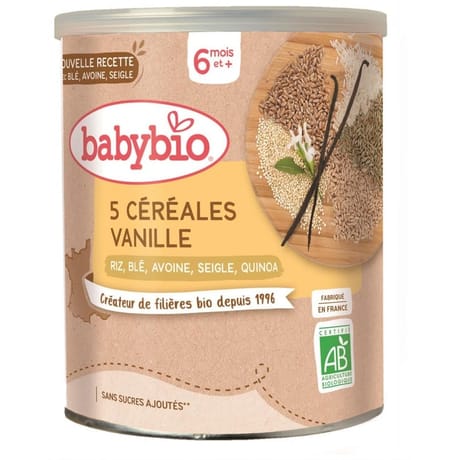 Babybio céréales vanille avec quinoa dès 6 mois 220g