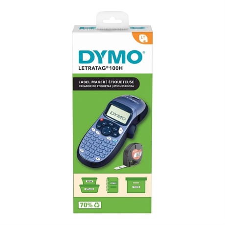 Dymo letratag 100 h étiqueteuse avec 1 ruban papier blanc