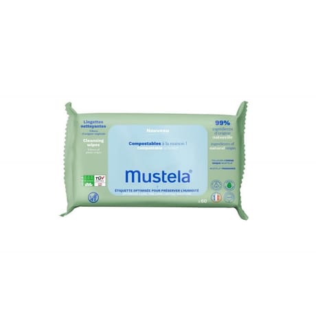 Mustela Lingettes compostables parfumees x 60