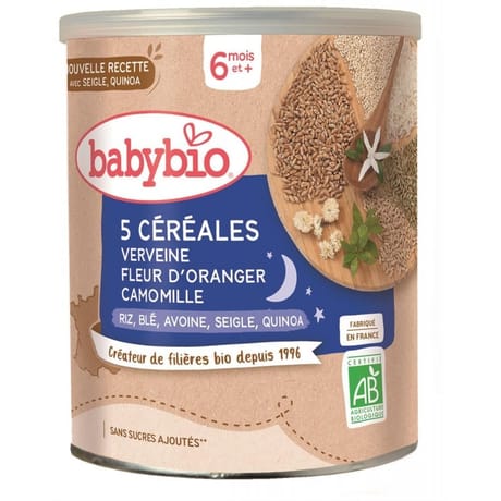 Babybio céréales verveine fleur d'oranger camomille 220g