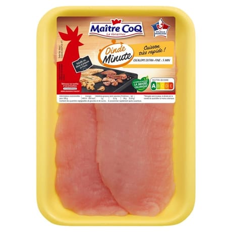Maître Coq escalope de dinde extra fine x2
