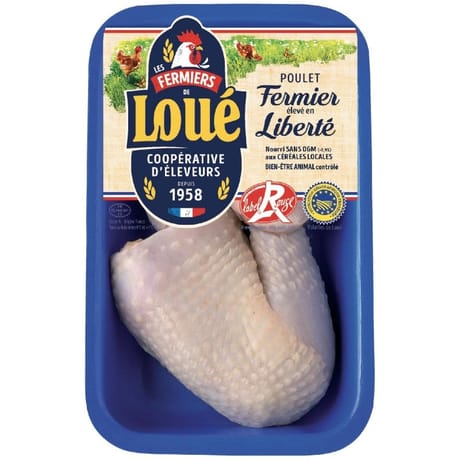 Loué 2 cuisses de poulet fermier